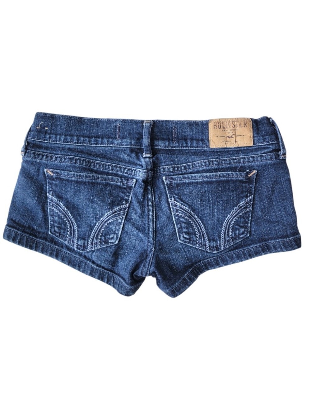 Y2K Vintage Hollister Low Rise Denim Shorts Dark Wash Size 0/24